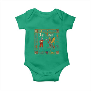 Le Boop Medieval Knight Dragon Fantasy Book Lover Humor Baby Onesie