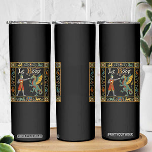 Le Boop Medieval Knight Dragon Fantasy Book Lover Humor Skinny Tumbler