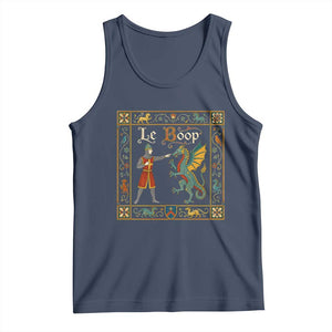 Le Boop Medieval Knight Dragon Fantasy Book Lover Humor Tank Top