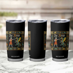 Le Boop Medieval Knight Dragon Fantasy Book Lover Humor Tumbler Cup