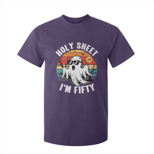 50th Birthday Halloween Ghost T Shirt For Kid Holy Sheet I'm Fifty
