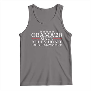 Obama 2028 Since Rules Don't Exist Anymore Tank Top Funny Political Sarcastic Humor TS14 Deep Heather Print Your Wear