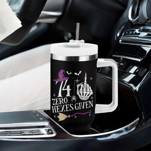 75th Birthday Halloween Tumbler With Handle 74 Plus Middle Finger Zero Hexes Given Gift For Women TS14 Print Your Wear
