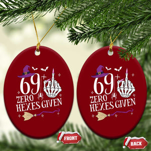 70th Birthday Halloween Ceramic Ornament 69 Plus Middle Finger Zero Hexes Given Gift For Women TS14 Print Your Wear