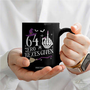 65th Birthday Halloween Coffee Mug 64 Plus Middle Finger Zero Hexes Given Gift For Women TS14 Print Your Wear