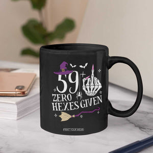 60th Birthday Halloween Coffee Mug 59 Plus Middle Finger Zero Hexes Given Gift For Women TS14 Print Your Wear