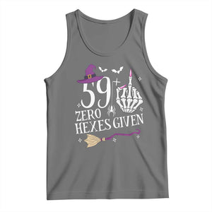 60th Birthday Halloween Tank Top 59 Plus Middle Finger Zero Hexes Given Gift For Women TS14 Black Heather Print Your Wear