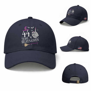 45th Birthday Halloween Baseball Cap 44 Plus Middle Finger Zero Hexes Given Gift For Women TS14 Baseball Cap Universal Fit Navy Print Your Wear