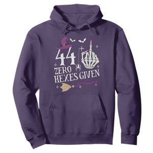 45th Birthday Halloween Hoodie 44 Plus Middle Finger Zero Hexes Given Gift For Women TS14 Purple Print Your Wear