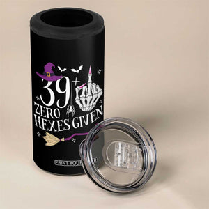 40th Birthday Halloween 4 in 1 Can Cooler Tumbler 39 Plus Middle Finger Zero Hexes Given Gift For Women TS14 Print Your Wear