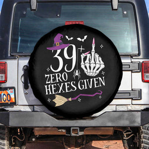 40th Birthday Halloween Spare Tire Cover 39 Plus Middle Finger Zero Hexes Given Gift For Women TS14 No hole Black Print Your Wear