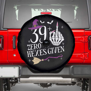 40th Birthday Halloween Spare Tire Cover 39 Plus Middle Finger Zero Hexes Given Gift For Women TS14 Black Print Your Wear