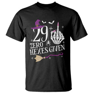 30th Birthday Halloween T Shirt 29 Plus Middle Finger Zero Hexes Given Gift For Women TS14 Black Print Your Wear
