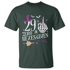 30th Birthday Halloween T Shirt 29 Plus Middle Finger Zero Hexes Given Gift For Women TS14 Dark Forest Green Print Your Wear