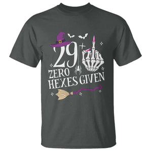 30th Birthday Halloween T Shirt 29 Plus Middle Finger Zero Hexes Given Gift For Women TS14 Dark Heather Print Your Wear
