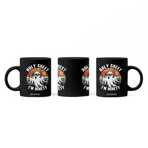 90th Birthday Halloween Ghost Coffee Mug Holy Sheet I'm Ninety