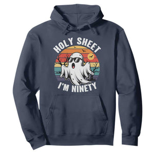 90th Birthday Halloween Ghost Hoodie Holy Sheet I'm Ninety