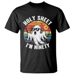 90th Birthday Halloween Ghost T Shirt Holy Sheet I'm Ninety