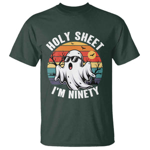 90th Birthday Halloween Ghost T Shirt Holy Sheet I'm Ninety