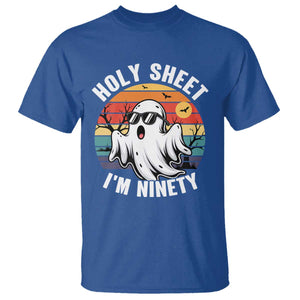 90th Birthday Halloween Ghost T Shirt Holy Sheet I'm Ninety