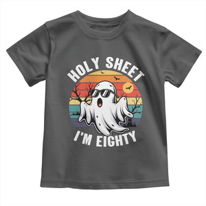 80th Birthday Halloween Ghost Toddler T Shirt Holy Sheet I'm Eighty