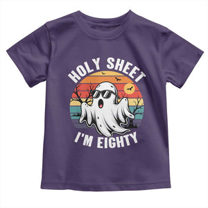 80th Birthday Halloween Ghost Toddler T Shirt Holy Sheet I'm Eighty