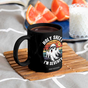 70th Birthday Halloween Ghost Coffee Mug Holy Sheet I'm Seventy