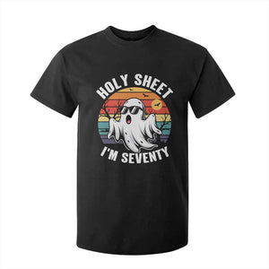 70th Birthday Halloween Ghost T Shirt For Kid Holy Sheet I'm Seventy