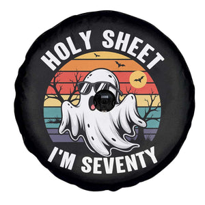 70th Birthday Halloween Ghost Spare Tire Cover Holy Sheet I'm Seventy TS14 Print Your Wear