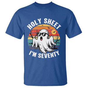 70th Birthday Halloween Ghost T Shirt Holy Sheet I'm Seventy