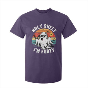 40th Birthday Halloween Ghost T Shirt For Kid Holy Sheet I'm Forty
