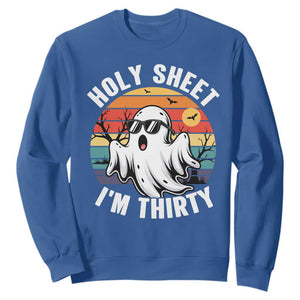 30th Birthday Halloween Ghost Sweatshirt Holy Sheet I'm Thirty