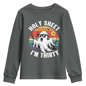 30th Birthday Halloween Ghost Youth Sweatshirt Holy Sheet I'm Thirty