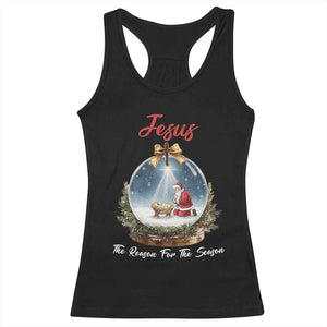 Jesus Santa Christmas Racerback Tank Top The Reason For The Season TS14 Black Print Your Wear