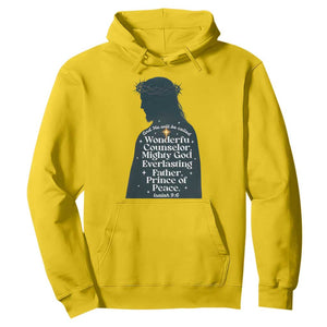 Christian Jesus Hoodie Cross Bible Verse Inspirational Isalah 9:6 TS14 Daisy Print Your Wear