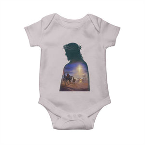 Three Wise Men Nativity Scene Baby Onesie Christian Jesus Faith TS14 Ice Gray Print Your Wear