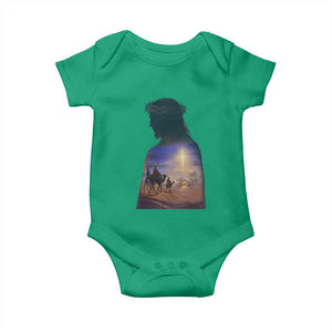 Three Wise Men Nativity Scene Baby Onesie Christian Jesus Faith TS14 Irish Green Print Your Wear
