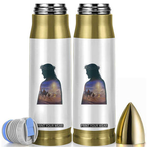 Three Wise Men Nativity Scene Bullet Tumbler Christian Jesus Faith TS14 White Print Your Wear