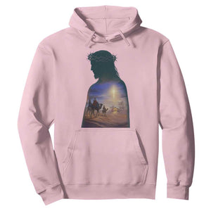 Three Wise Men Nativity Scene Hoodie Christian Jesus Faith TS14 Light Pink Print Your Wear