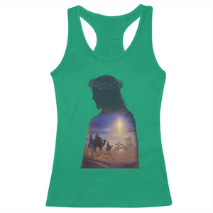 Three Wise Men Nativity Scene Racerback Tank Top Christian Jesus Faith TS14 Irish Green Print Your Wear