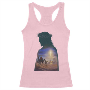 Three Wise Men Nativity Scene Racerback Tank Top Christian Jesus Faith TS14 Light Pink Print Your Wear