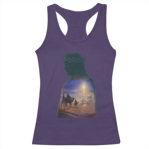 Three Wise Men Nativity Scene Racerback Tank Top Christian Jesus Faith TS14 Purple Print Your Wear
