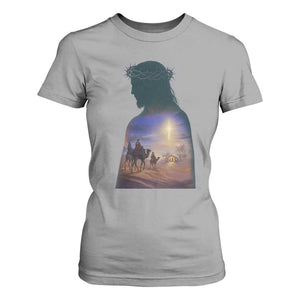 Three Wise Men Nativity Scene T Shirt For Women Christian Jesus Faith TS14 Sport Gray Print Your Wear