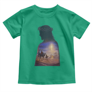 Three Wise Men Nativity Scene Toddler T Shirt Christian Jesus Faith TS14 Irish Green Print Your Wear