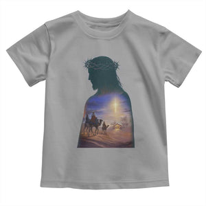 Three Wise Men Nativity Scene Toddler T Shirt Christian Jesus Faith TS14 Sport Gray Print Your Wear