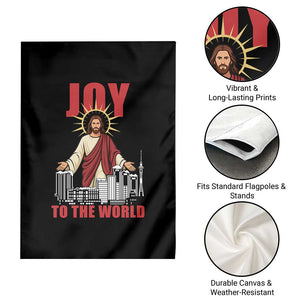 Jesus Christmas Garden Flag Joy To The World Christian TS14 Print Your Wear
