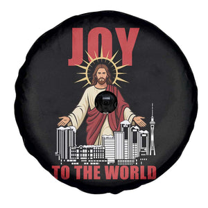 Jesus Christmas Spare Tire Cover Joy To The World Christian TS14 Print Your Wear
