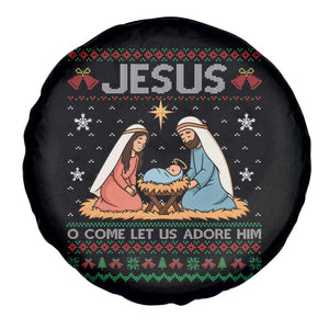 Nativity Scene Christmas Spare Tire Cover Baby Jesus Christian Xmas TS14 Print Your Wear