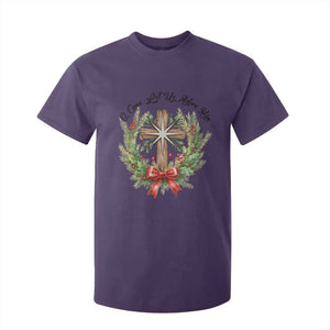 Cross Christmas T Shirt For Kid O Come Let Us Adove Him TS14 Purple Print Your Wear