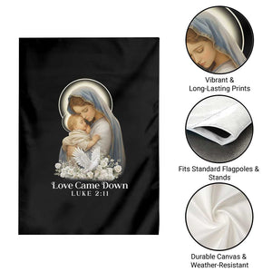 Christian Christmas Garden Flag Love Came Down Luke 2:11 TS14 Print Your Wear